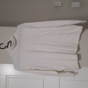 Essential L White long sleeve turtle neck